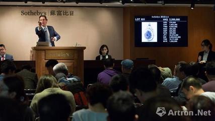 香港蘇富比2016年中國藝術(shù)品拍賣創(chuàng)佳績 總成交16.91億港幣